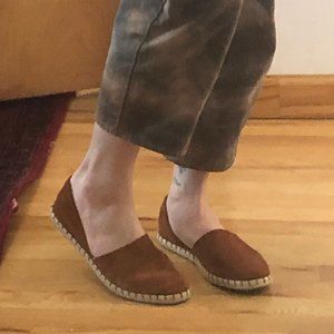 Miz Mooz Celestine Espadrille Brandy Suede Flat